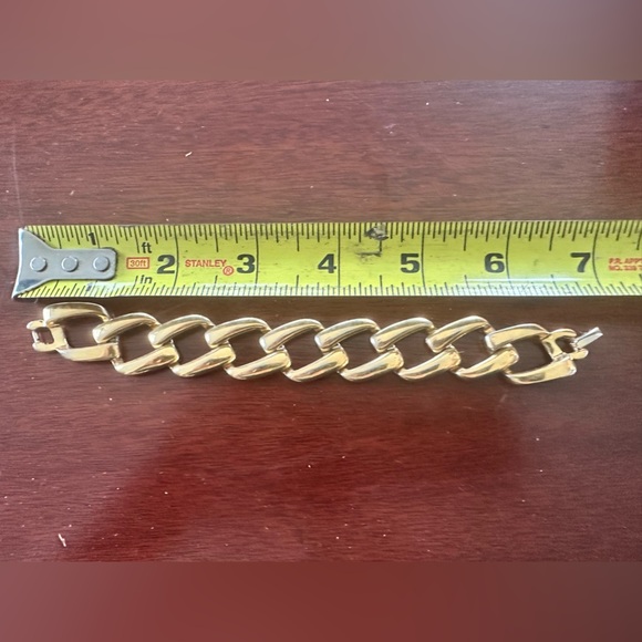Vintage Napier‎ Chunky Gold Tone Chain Bracelet - 7” - Picture 5 of 6